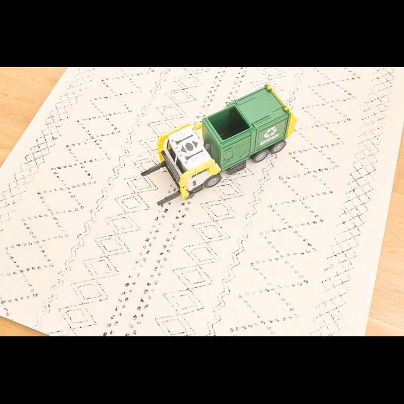 TumbleHouse Foam Play Mat Black and White Boho pattern