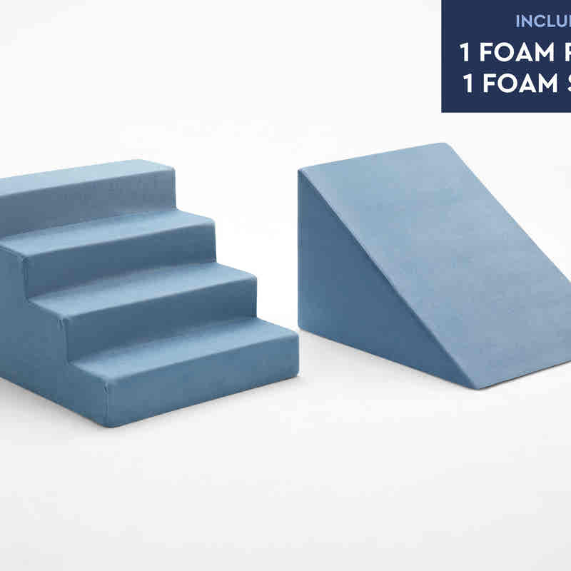TumbleHouse Foam Ramp + Stairs – soft playroom setup