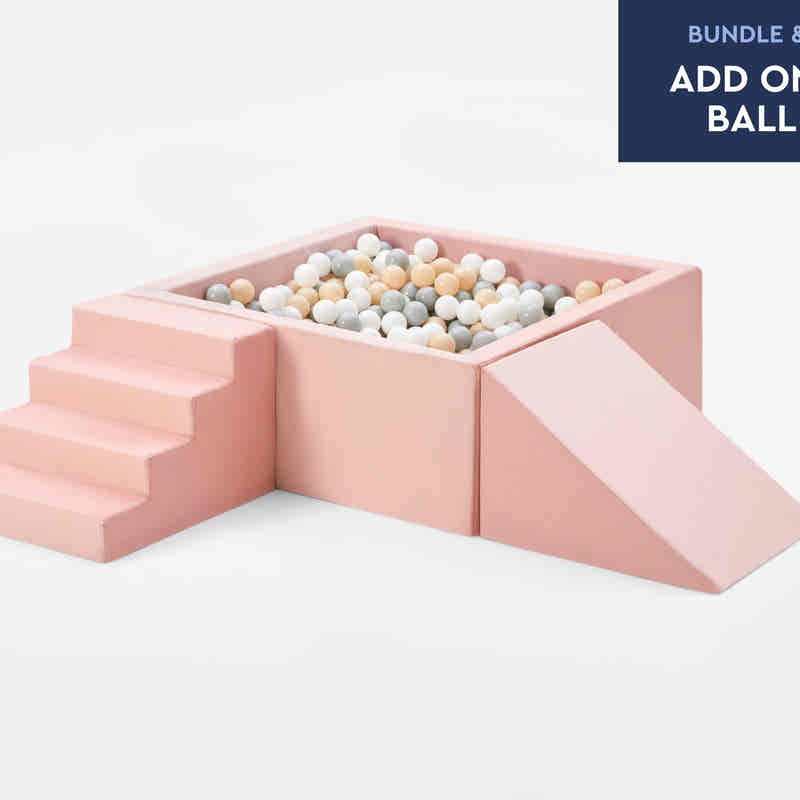 TumbleHouse Foam Ramp + Stairs – paired with TumbleHouse Ball Pit
