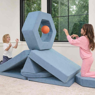 TumbleHouse Play Bundle Play Couch and Hexagon foam pieces
