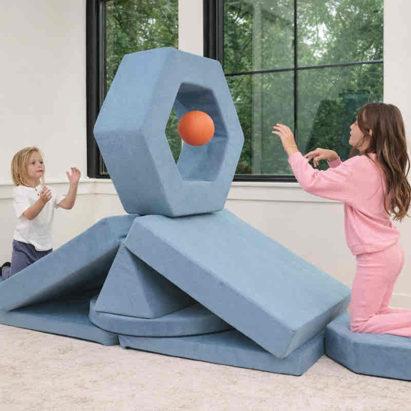 TumbleHouse Play Bundle Play Couch and Hexagon foam pieces