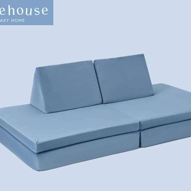 TumbleHouse Play Couch Steel Blue modular foam set