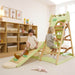 Avenlur Bush 6-in-1 Wooden Climber with Two Children Smiling While Playing 