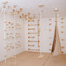 Wall Climbing Gym – Snow White cloud panels with bars ropes and optional mats
