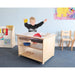 Whitney Brothers Mobile Sensory Play Table With 4 Trays and Lids (WB1775) – Child playing at the four-tray sensory table in a classroom