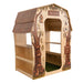 Treehouse Reading Nook - WB1531 – front angle showing the treehouse entrance, shingled-style roof and exterior shelves