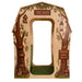 Treehouse Reading Nook - WB1531 – straight-on view of the wide entrance, tree artwork and green cushioned mat