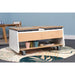 Whitney Brothers Mobile Two Tub Sand and Water Table (WB4048) - opposite angle with both tub covers in place