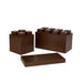 26 Jumbo Sized Single Color Modular Building Blocks Combo Pack – brown EverBlock color option