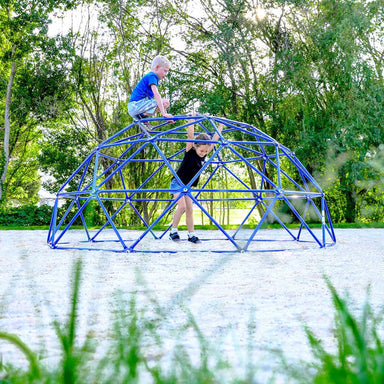 ActivPlay 9' Geo Dome Climber - APGD9B with kids playing on it