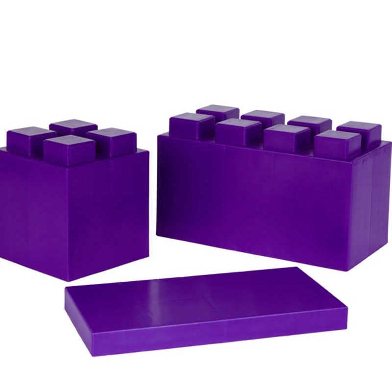 Purple Single Colored Jumbo Interlocking Blocks by Everblock