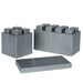 Silver Coloed Jumbo Sized Interlocking Building Blocks by Everblock