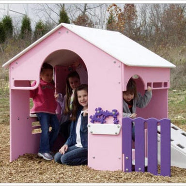 Tot Town Tot House 1 in pink with kids