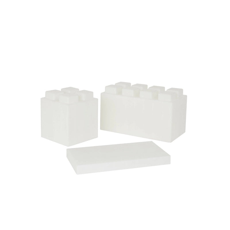 26 Jumbo Sized Single Color Modular Building Blocks Combo Pack – translucent EverBlock color option