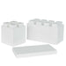 White Colored Jumbo Sized Interlocking Building Blocks by Everblock